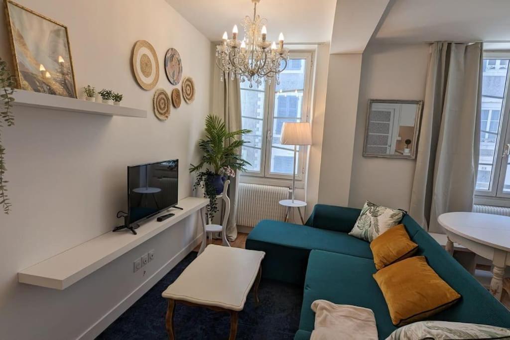 Cosy Queen -3Ch- Centre Ville & Parking Privee - Wifi Haut Debit โป ภายนอก รูปภาพ